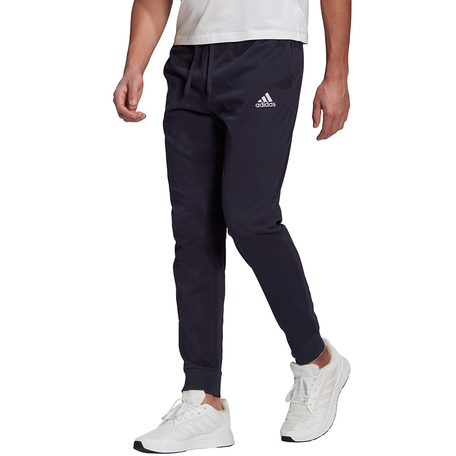 Spodnie męskie adidas Essentials Single granatowe – ujęcie 3