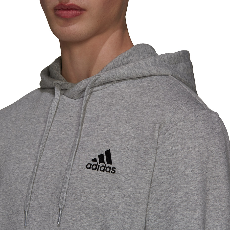 Bluza męska adidas Essentials Fleece szara – ujęcie 5