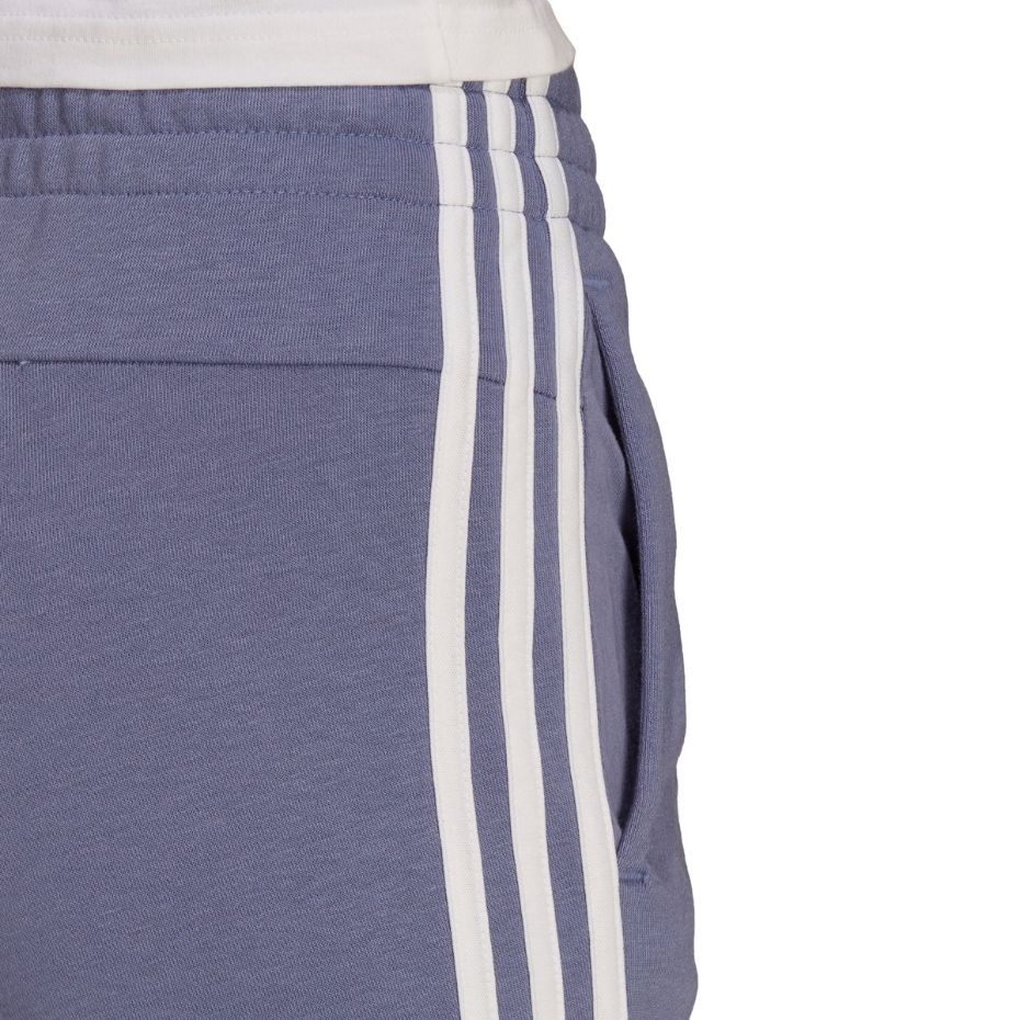 Spodnie damskie adidas Essentials French Terry 3-Stripes Pants fioletowe – ujęcie 7