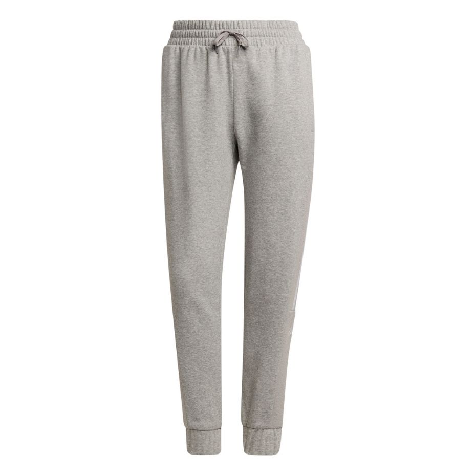 Spodnie damskie adidas Essentials Colorblock Block Cut 3-Stripes Regular Tapered Pants szare