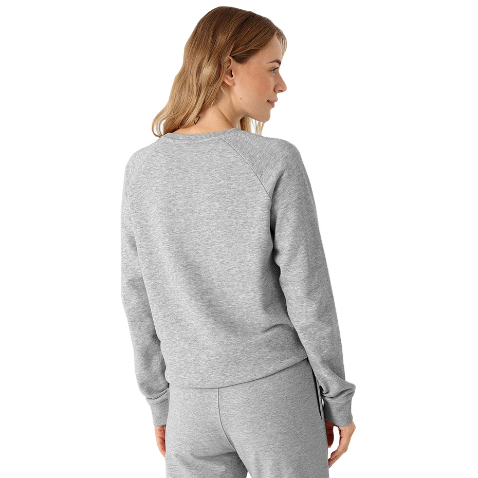 Bluza damska 4F chłodny jasny szary melanż NOSH4 BLD350 – ujęcie 5