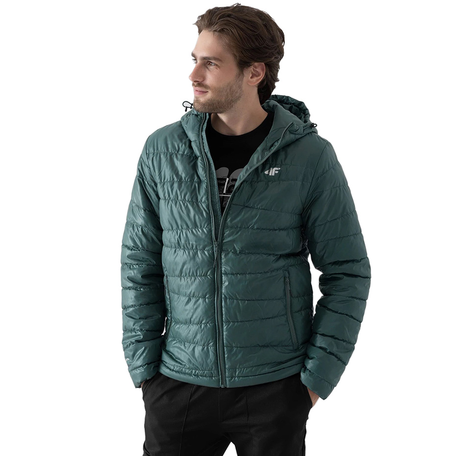 Kurtka męska 4F morska zieleń H4Z21 KUMP005 – ujęcie 5