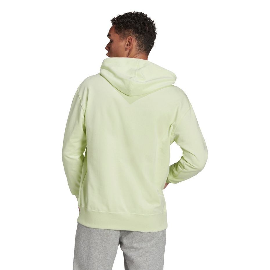 Bluza męska adidas Essentials FeelVivid Cotton Hoodie zielona – ujęcie 2