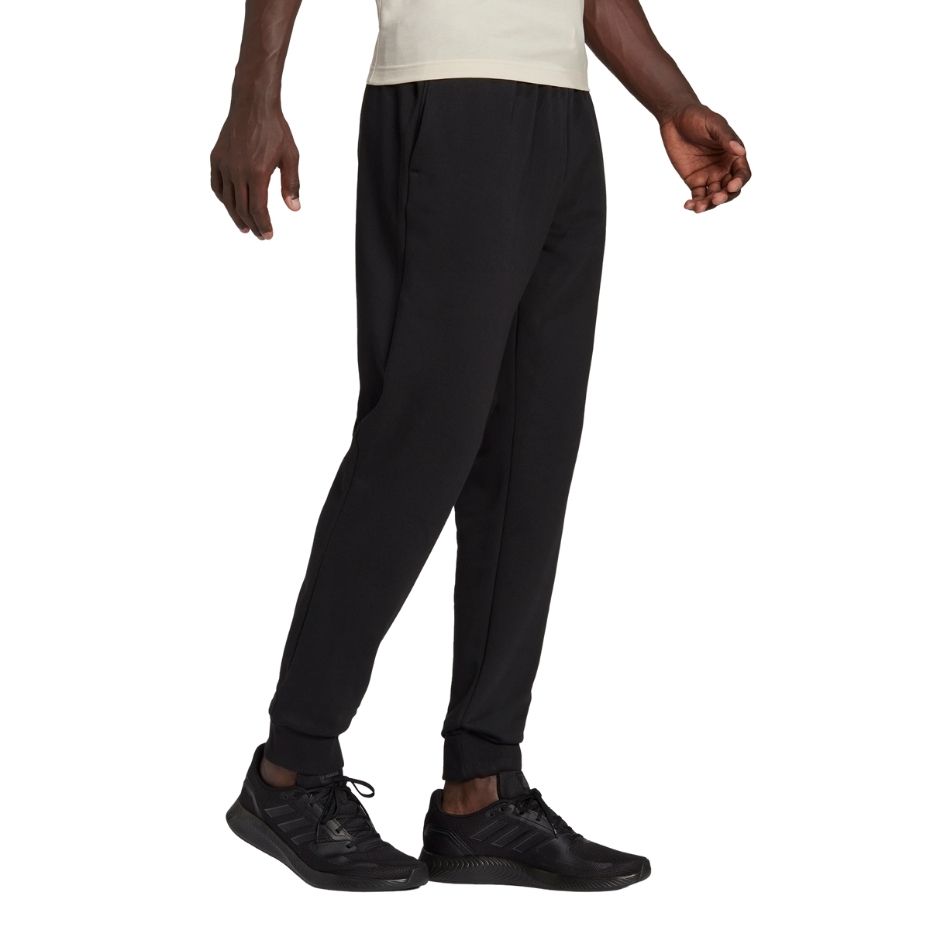 Spodnie męskie adidas Essentials FeelComfy French Terry Pants czarne – ujęcie 3