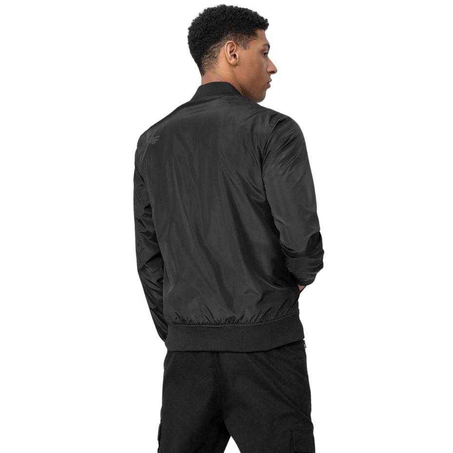 Kurtka męska 4F głęboka czerń H4L22 KUMC001 – ujęcie 4