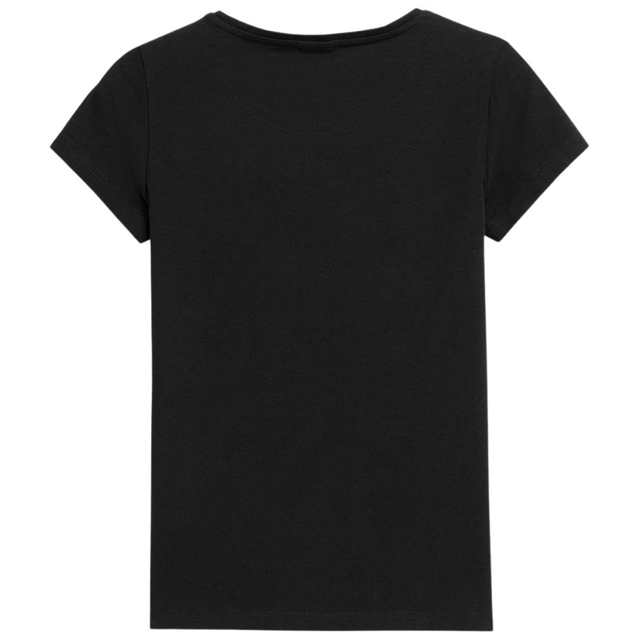 Koszulka damska 4F głęboka czerń H4L22 TSD353 – ujęcie 2