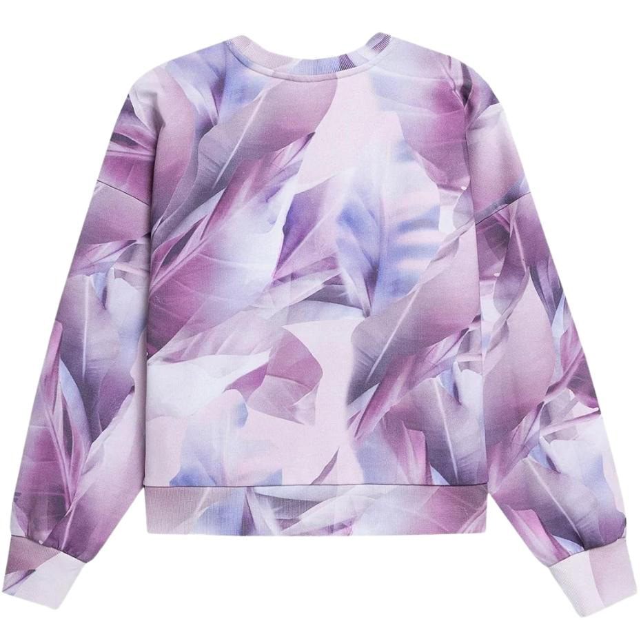 Bluza damska 4F biało-fioletowa H4L22 BLD023 – ujęcie 3