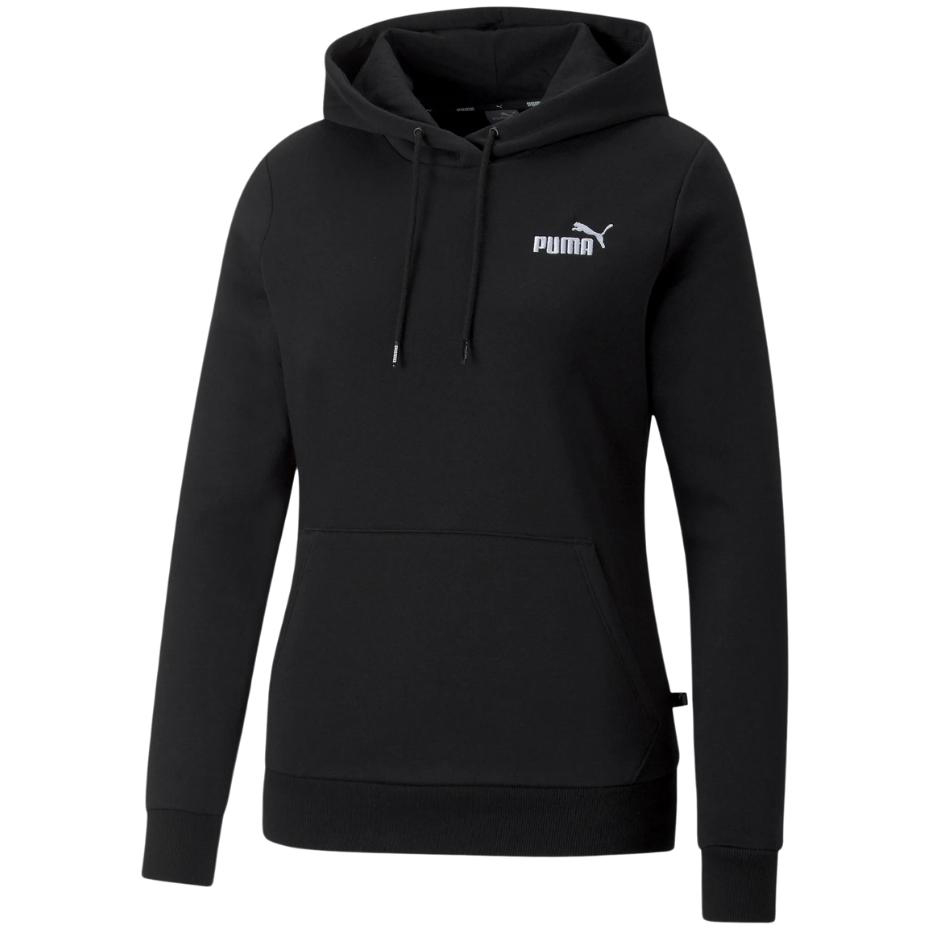 Bluza damska Puma ESS+ Embroidery Hoodie FL czarna