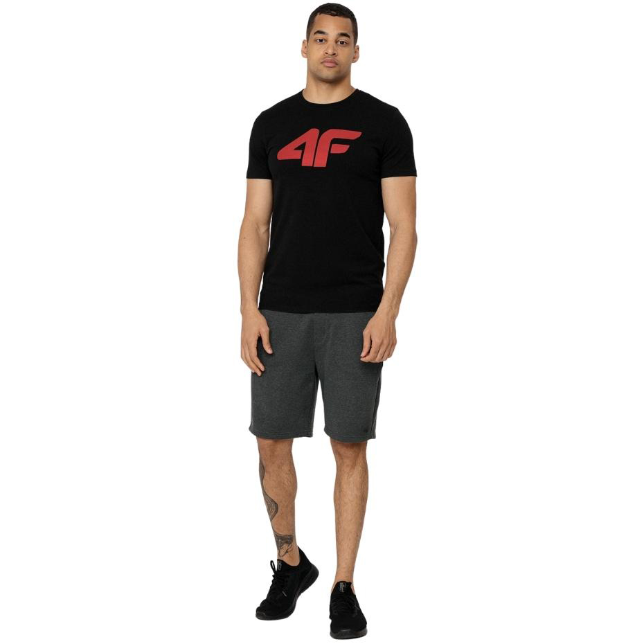 Koszulka męska 4F czarna H4Z22 – ujęcie 3