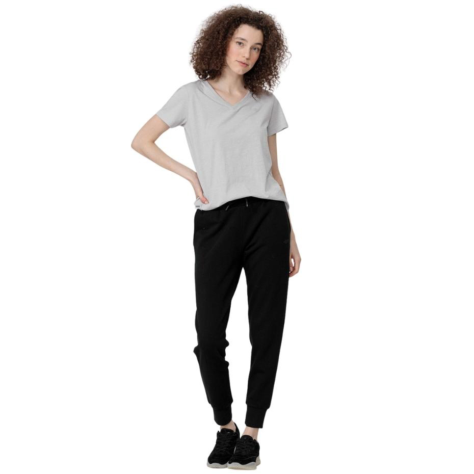 Koszulka damska 4F chłodny jasny szary melanż H4Z22 TSD352 – ujęcie 4