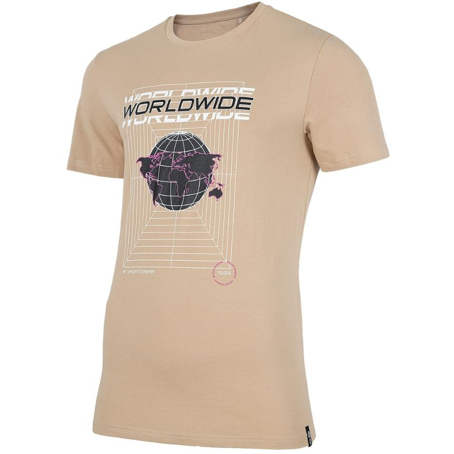 Koszulka męska 4F jasny brąz H4Z22