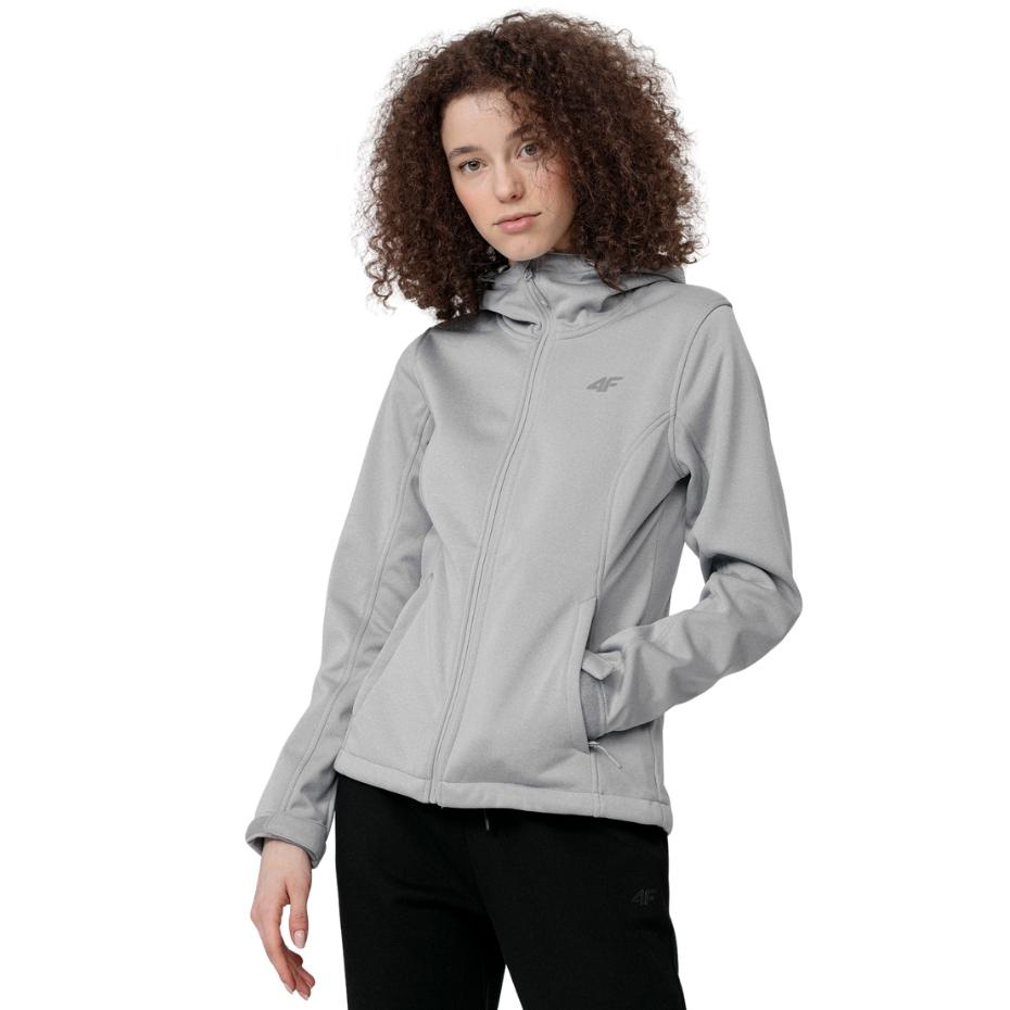 Kurtka damska 4F softshell szara H4Z22 SFD350 – ujęcie 3