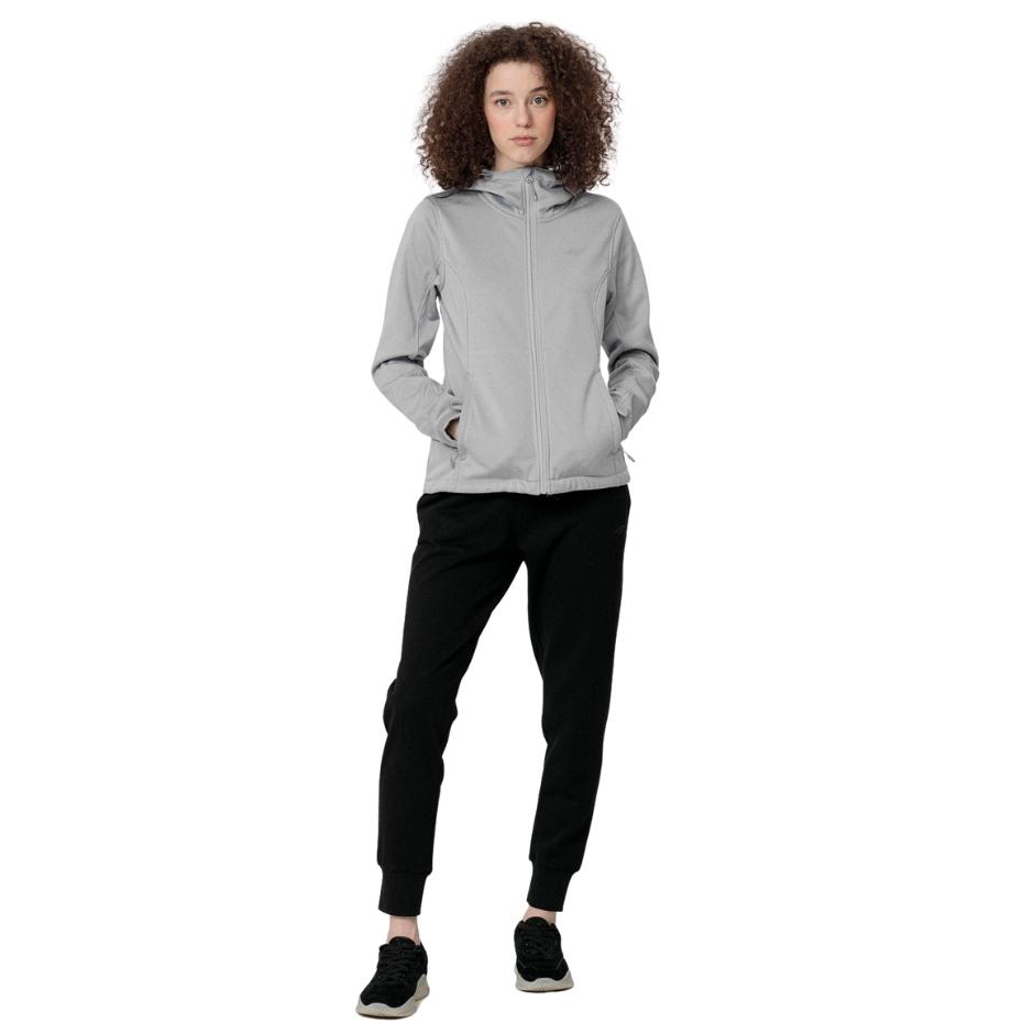Kurtka damska 4F softshell szara H4Z22 SFD350 – ujęcie 4