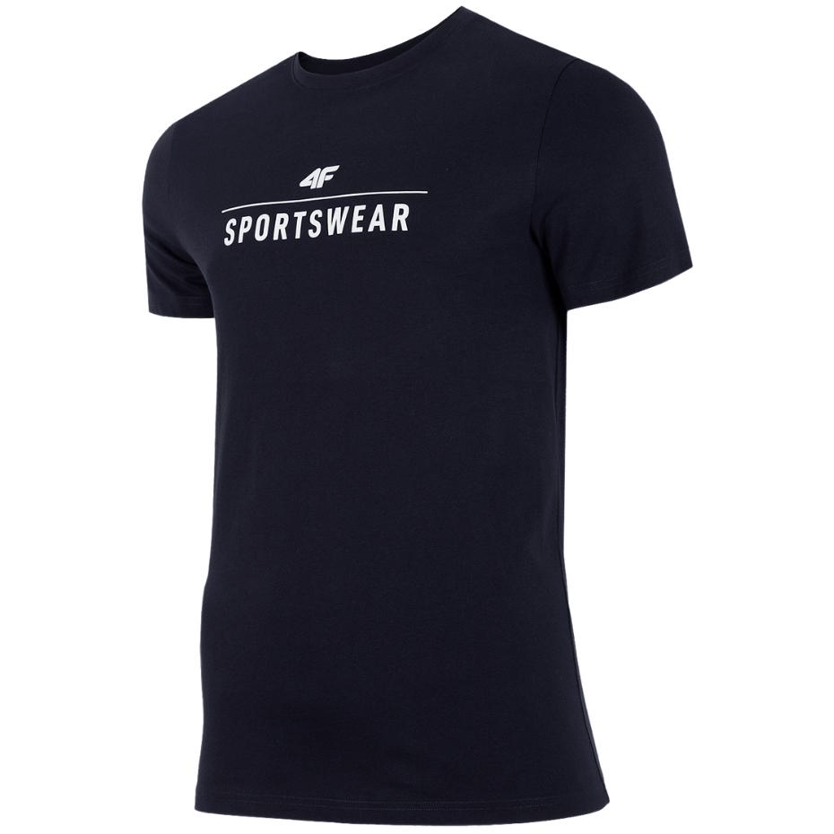 Koszulka męska 4F ciemny granat H4Z22 – ujęcie 2