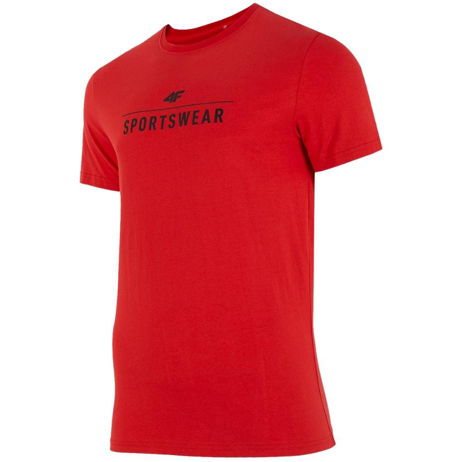 Koszulka męska 4F czerwona H4Z22 – ujęcie 2