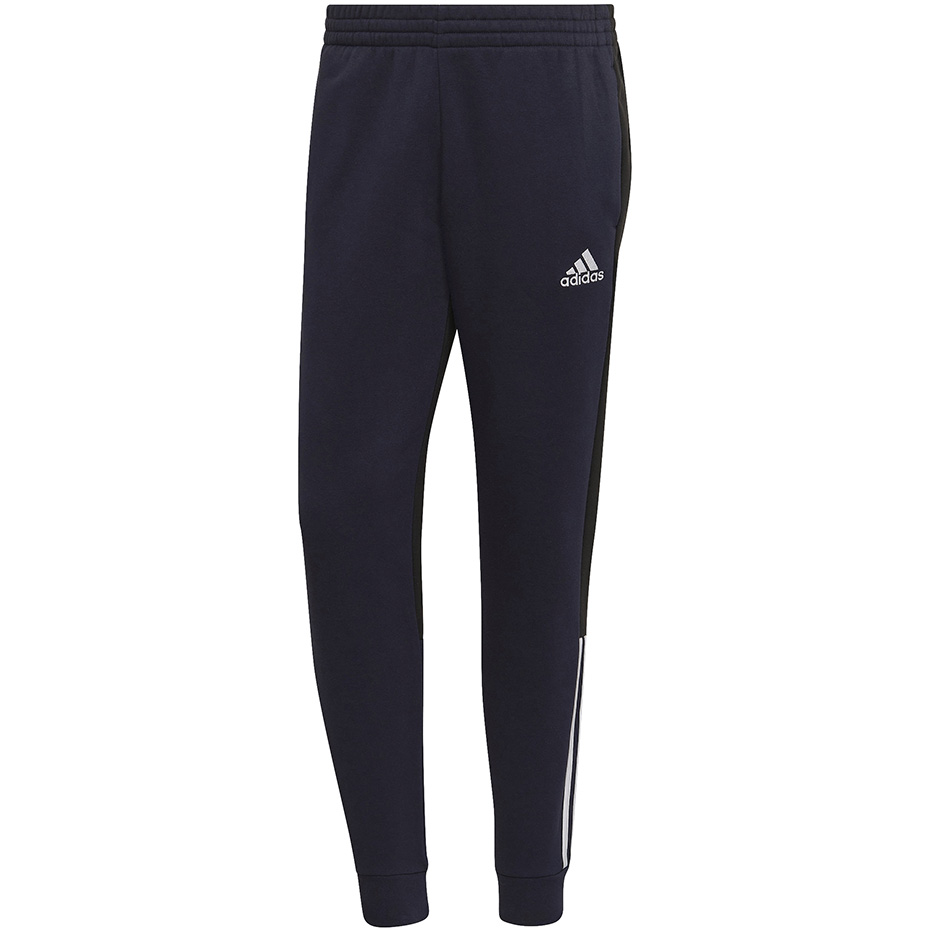 Spodnie męskie adidas Essentials Colorblock Fleece granatowe