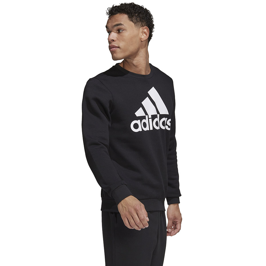 Bluza męska adidas Essentials Big Logo czarna – ujęcie 2