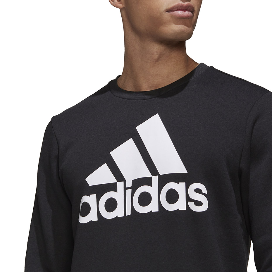 Bluza męska adidas Essentials Big Logo czarna – ujęcie 5
