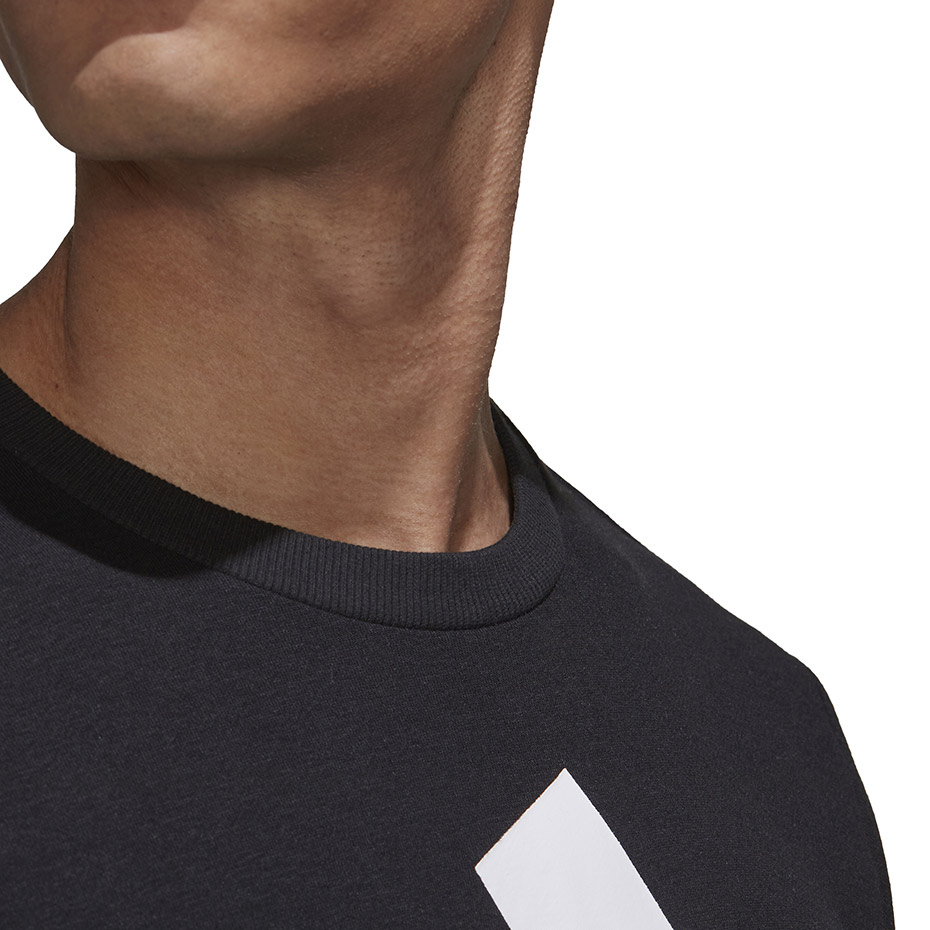 Bluza męska adidas Essentials Big Logo czarna – ujęcie 6