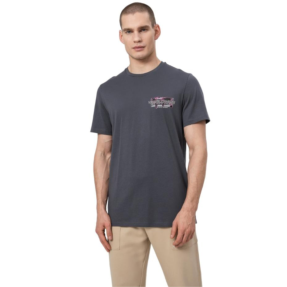 Koszulka męska 4F szara H4Z22 – ujęcie 3