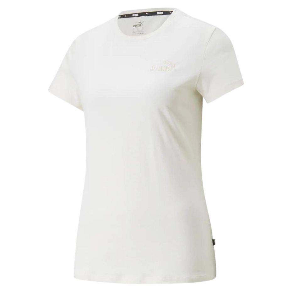 Koszulka damska Puma ESS+ Embroidery Tee beżowa
