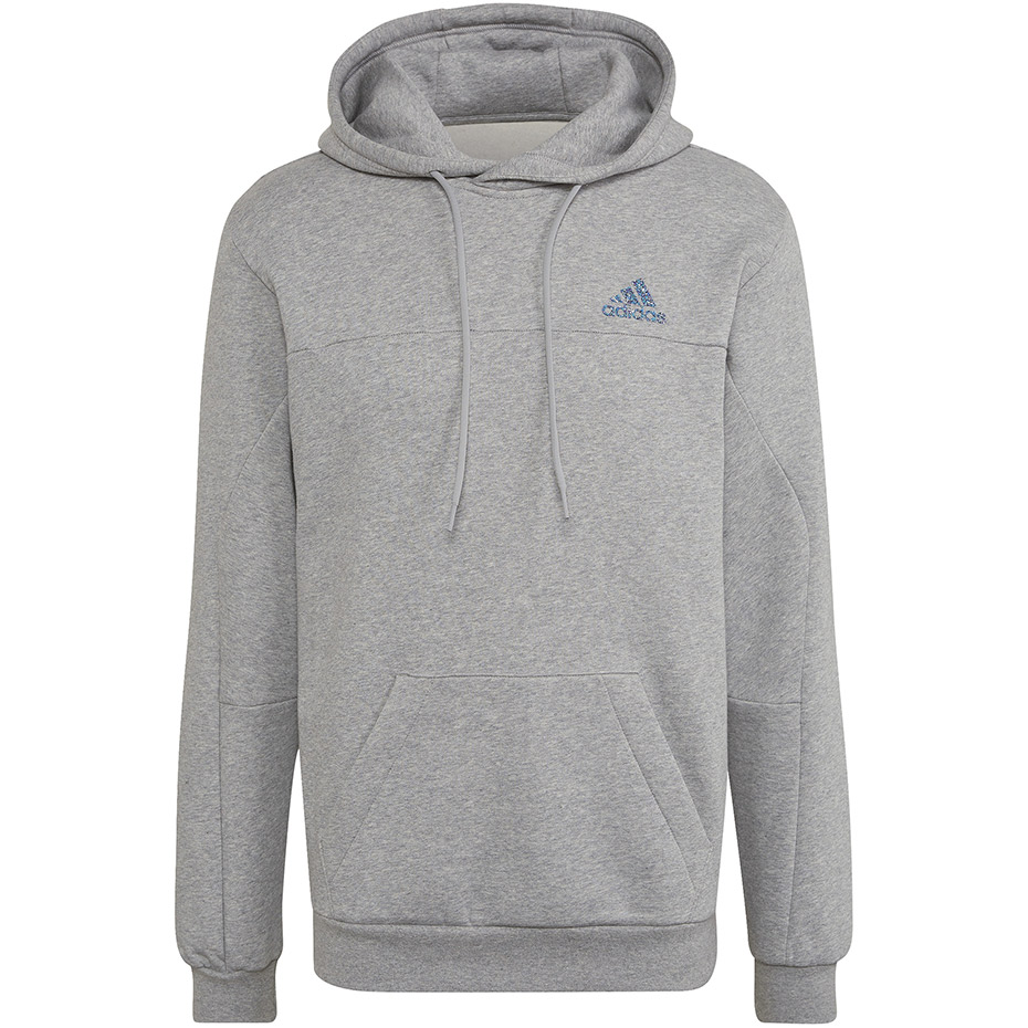 Bluza męska adidas Stadium Fleece Badge of Sport Hoodie szara