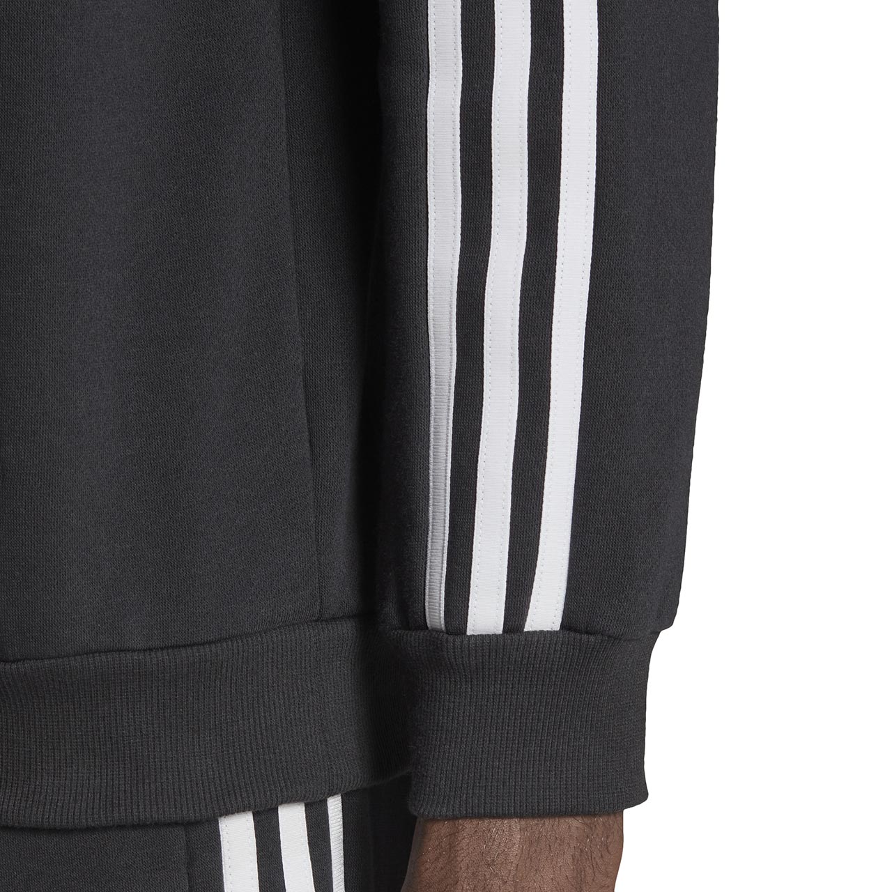 Bluza męska adidas Tiro 23 League Sweat Hoodie czarno-biała – ujęcie 6