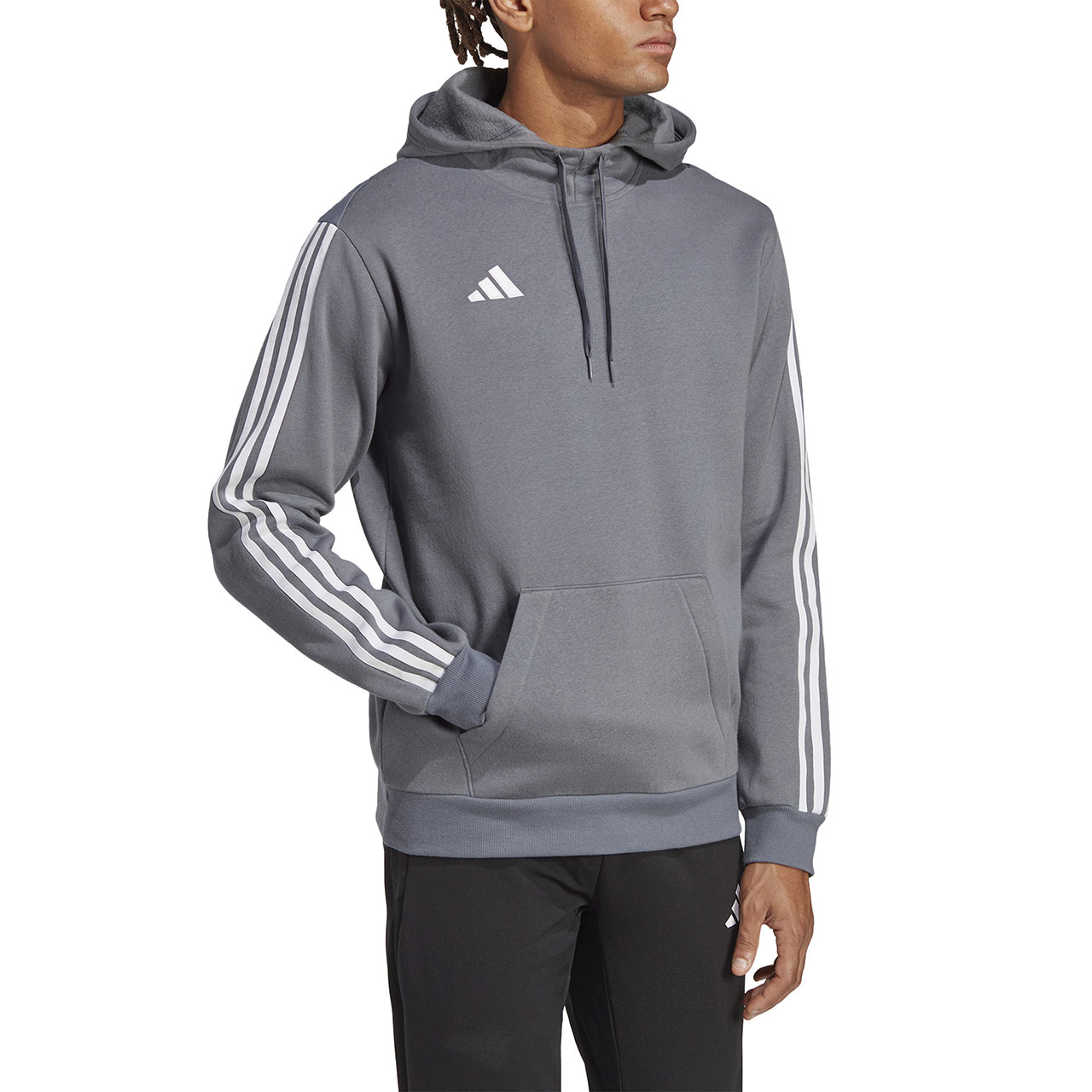 Bluza męska adidas Tiro 23 League Sweat Hoodie szara – ujęcie 4