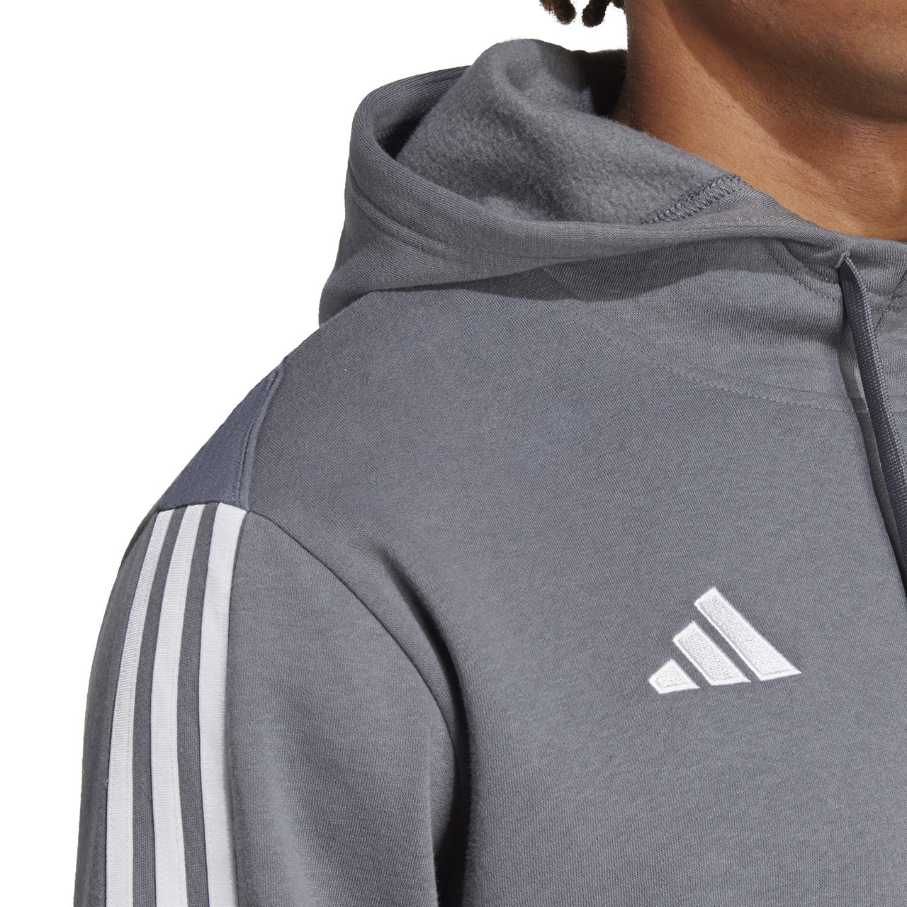 Bluza męska adidas Tiro 23 League Sweat Hoodie szara – ujęcie 6
