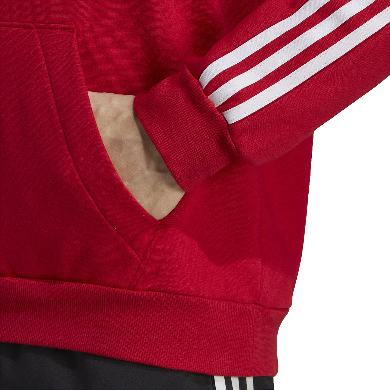 Bluza męska adidas Tiro 23 League Sweat Hoodie czerwono-biała – ujęcie 6