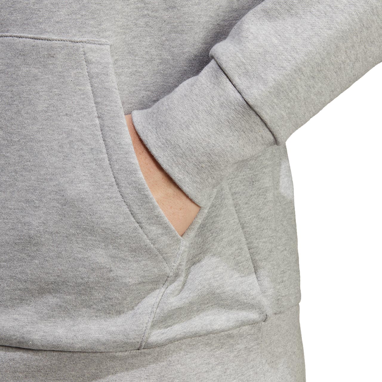 Bluza męska adidas Essentials French Terry Big Logo Hoodie szara – ujęcie 7