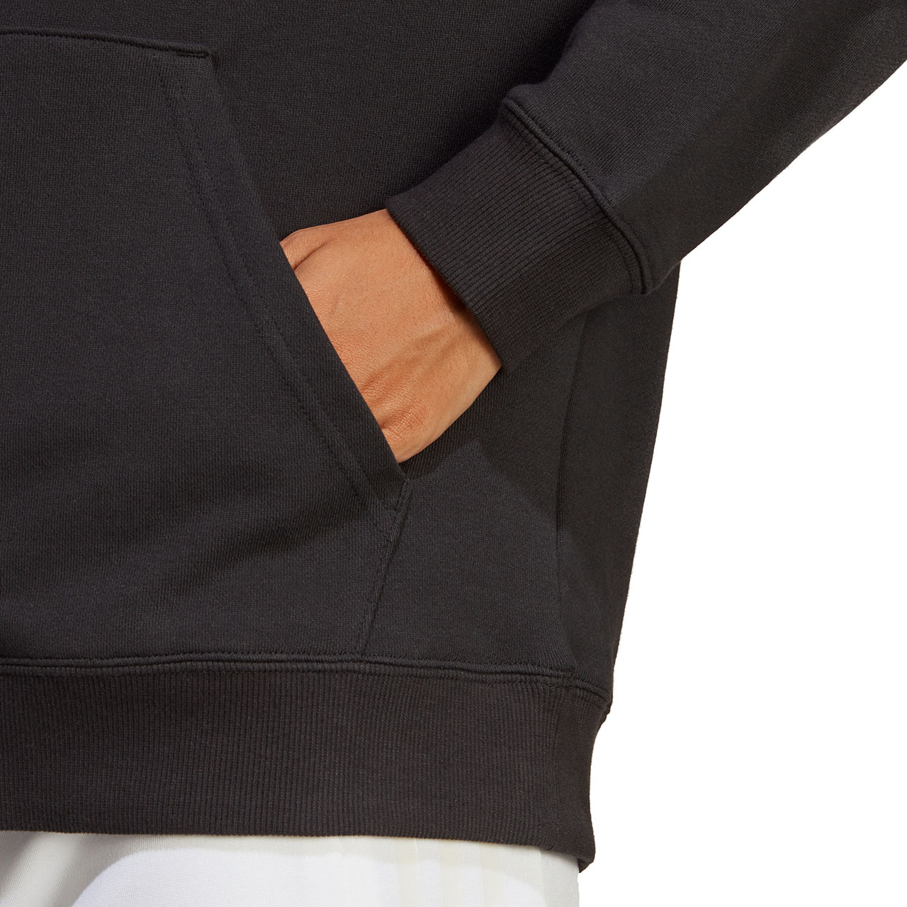 Bluza damska adidas Essentials Big Logo Oversized French Terry Hoodie czarna – ujęcie 6