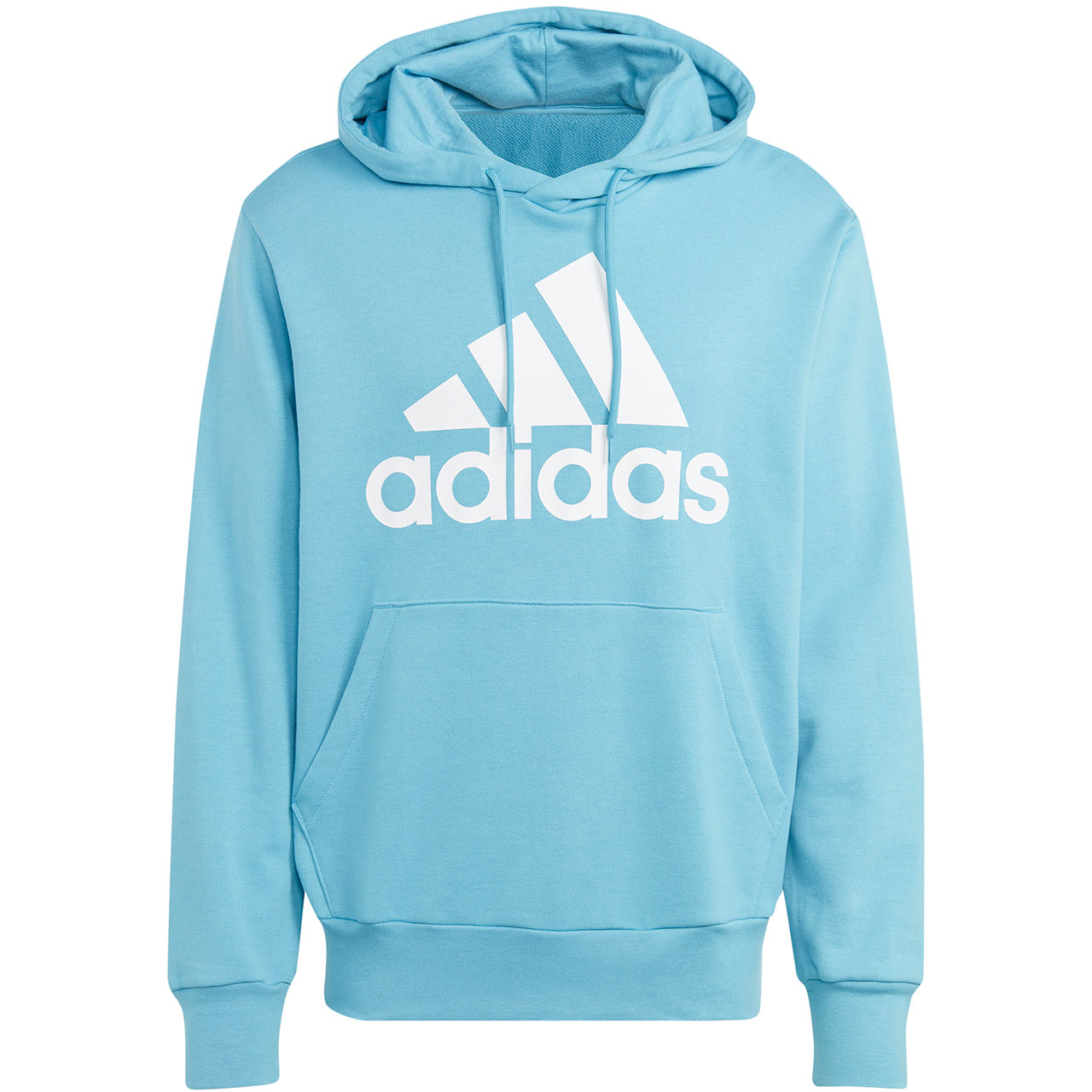 Bluza męska adidas Essentials French Terry Big Logo Hoodie błękitna