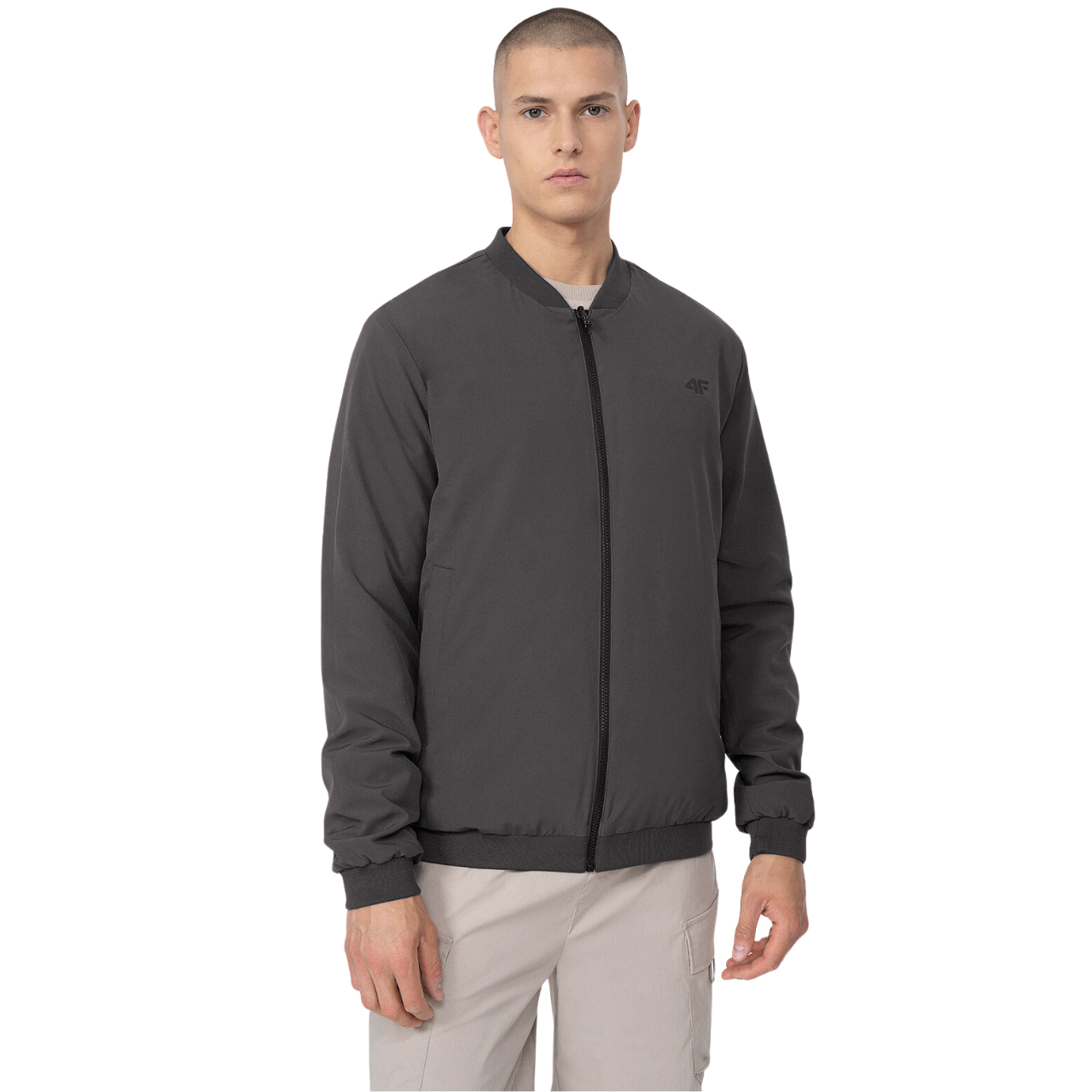 Kurtka męska 4F dwustronna M013 zielona/szara 4FSS23TJACM013 – ujęcie 4