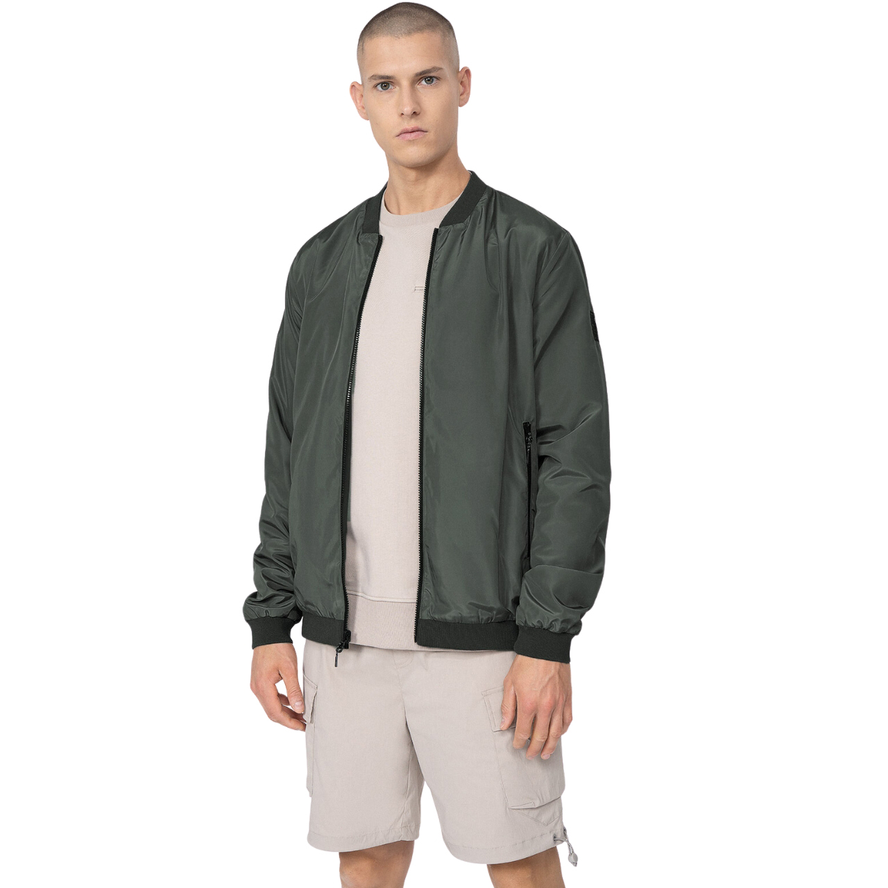 Kurtka męska 4F dwustronna M013 zielona/szara 4FSS23TJACM013 – ujęcie 5