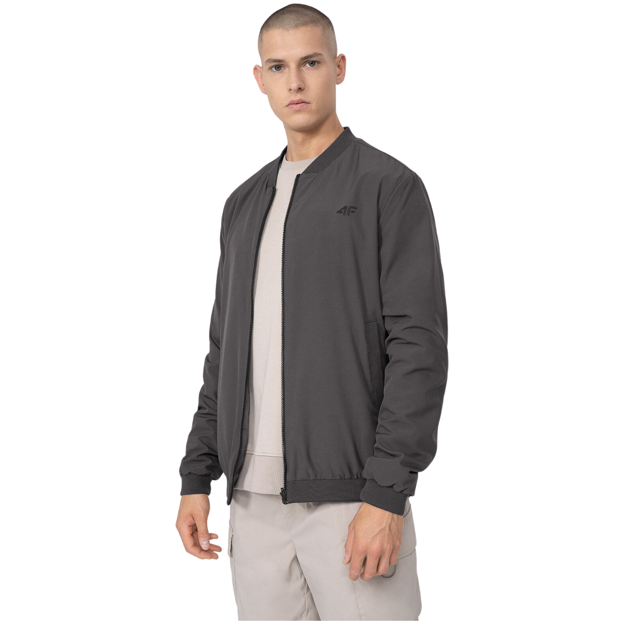 Kurtka męska 4F dwustronna M013 zielona/szara 4FSS23TJACM013 – ujęcie 6