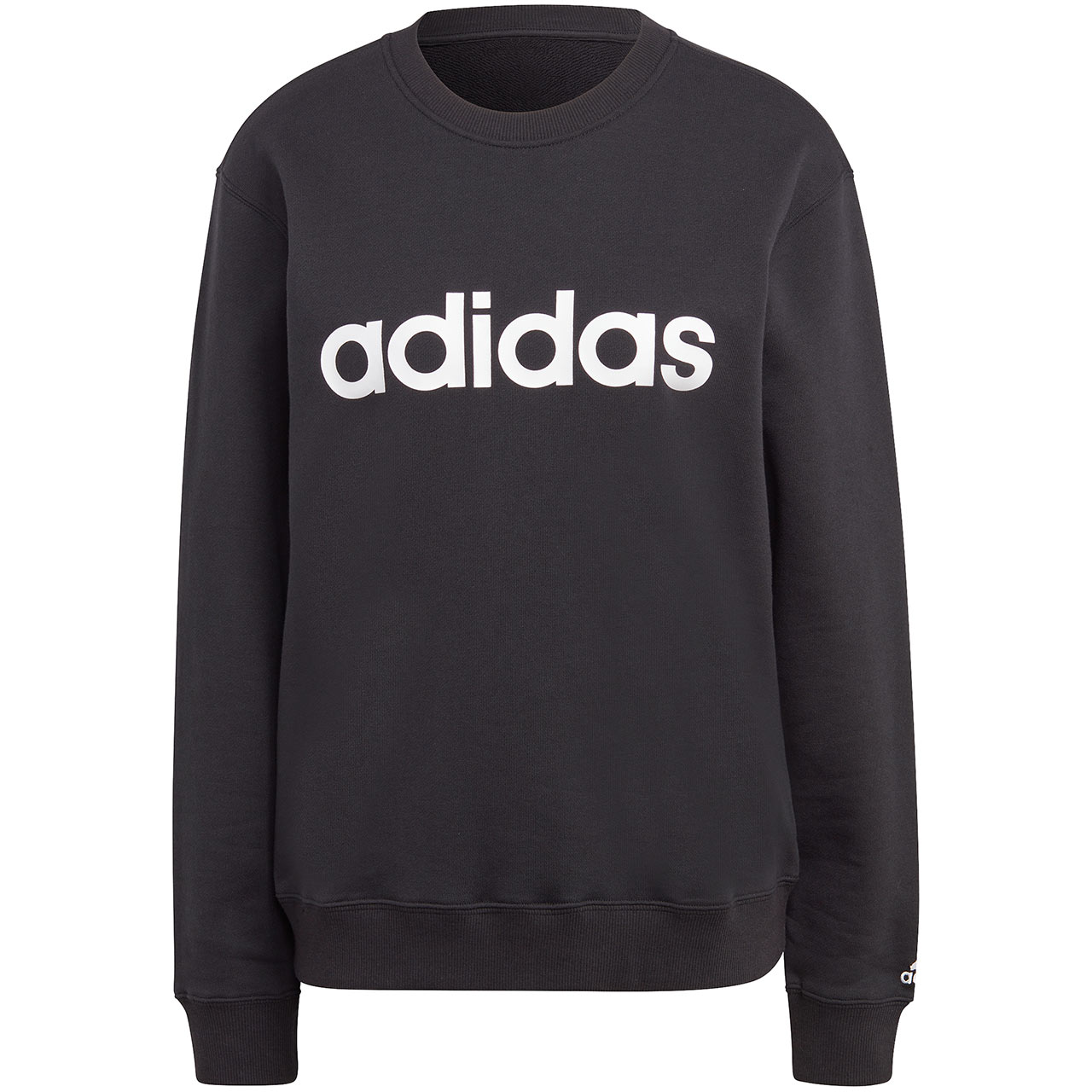 Bluza damska adidas Essentials Linear French Terry czarna