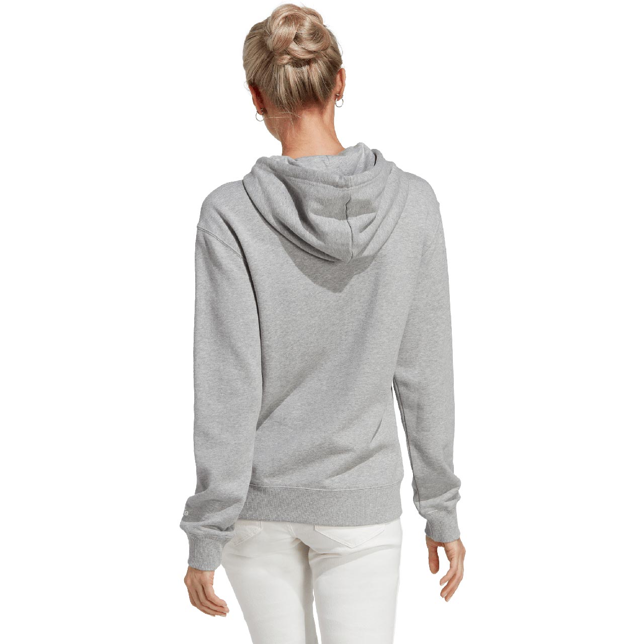 Bluza damska adidas Essentials Linear szara – ujęcie 2
