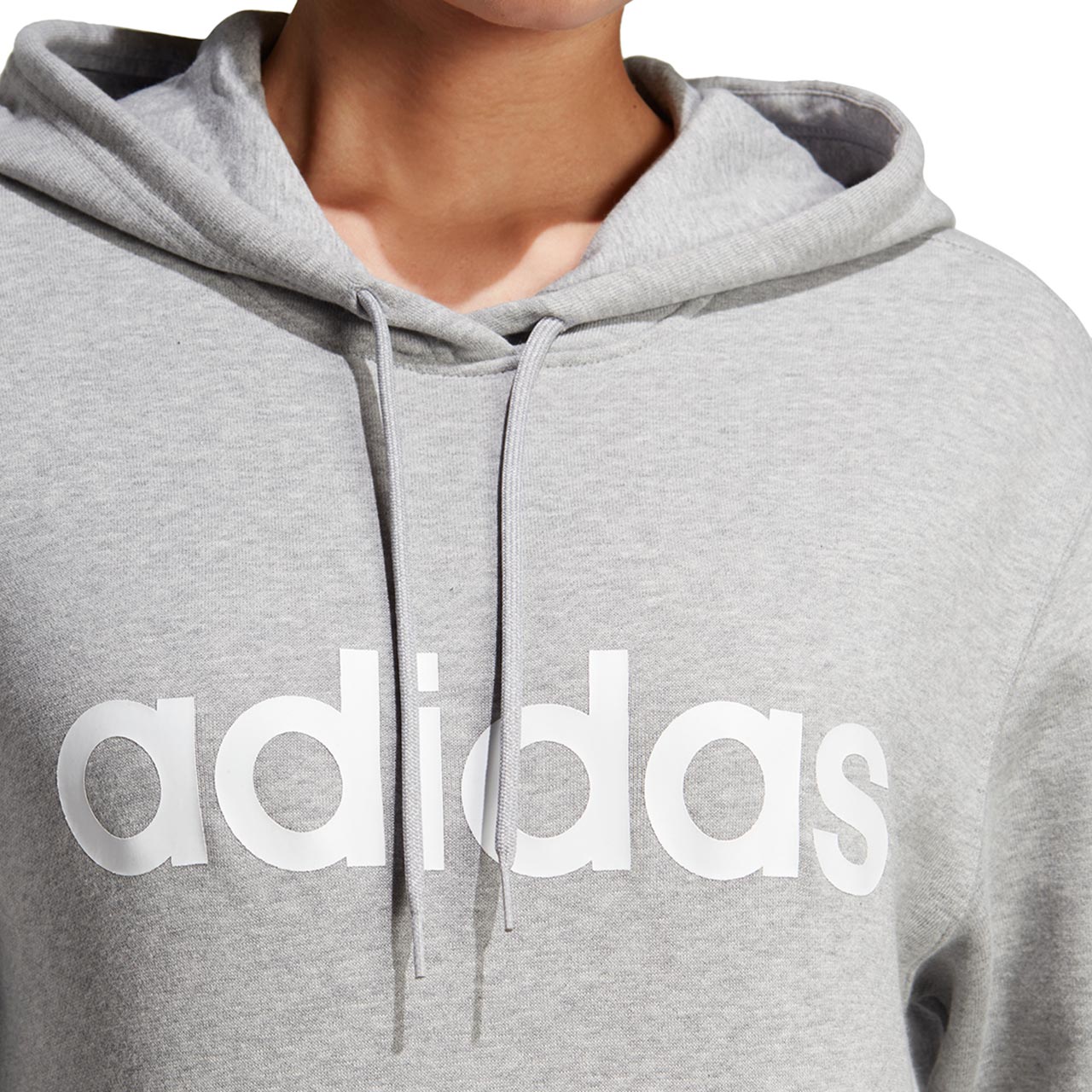 Bluza damska adidas Essentials Linear szara – ujęcie 5