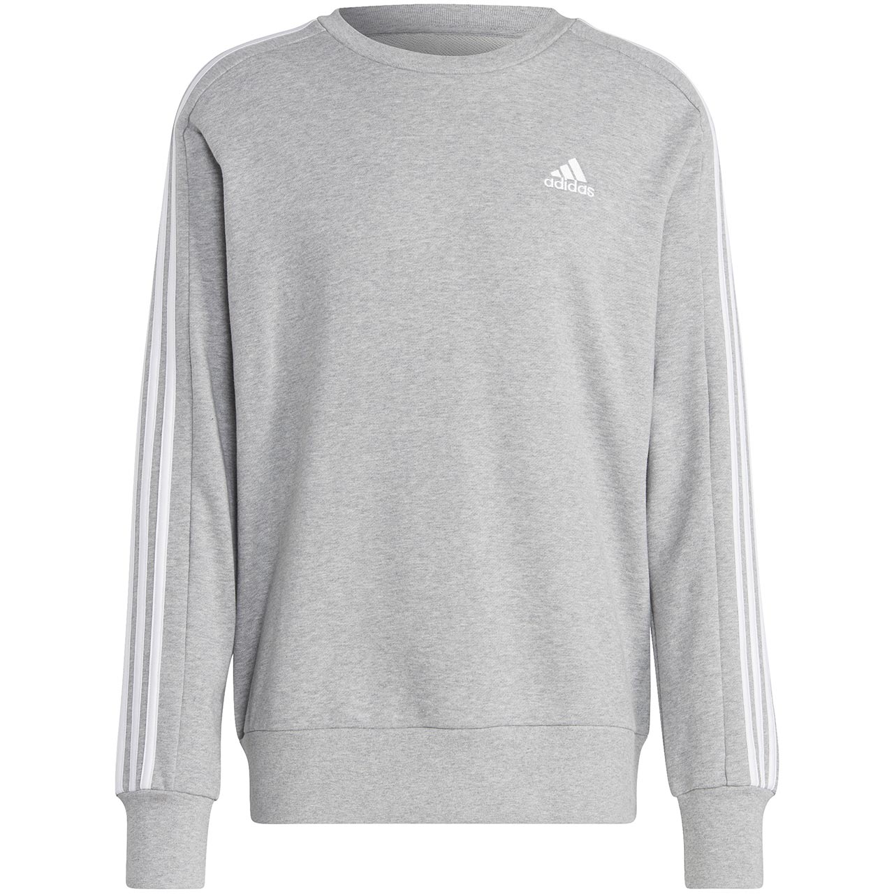 Bluza męska adidas Essentials French Terry 3-Stripes szara