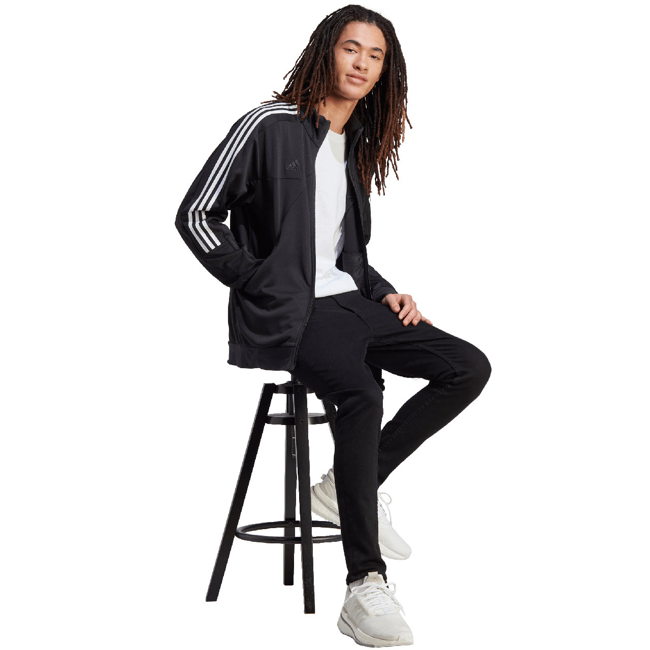 Bluza męska adidas Tiro Wordmark czarna – ujęcie 4