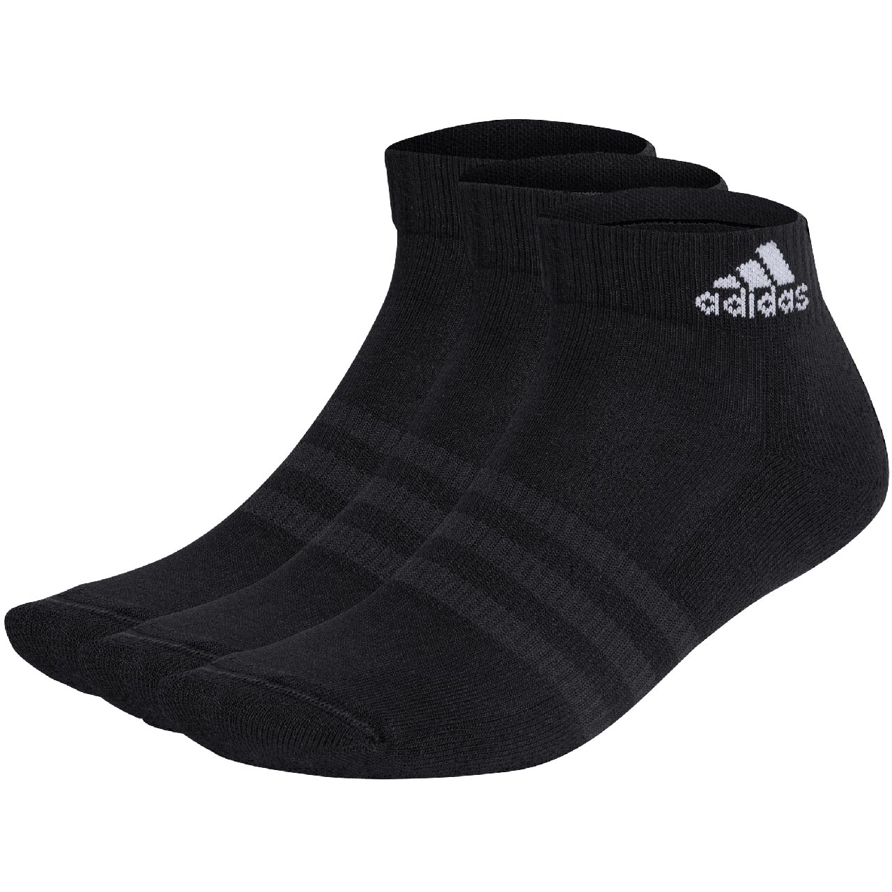 Skarpety adidas Cushioned Sportswear Ankle Socks 3p czarne