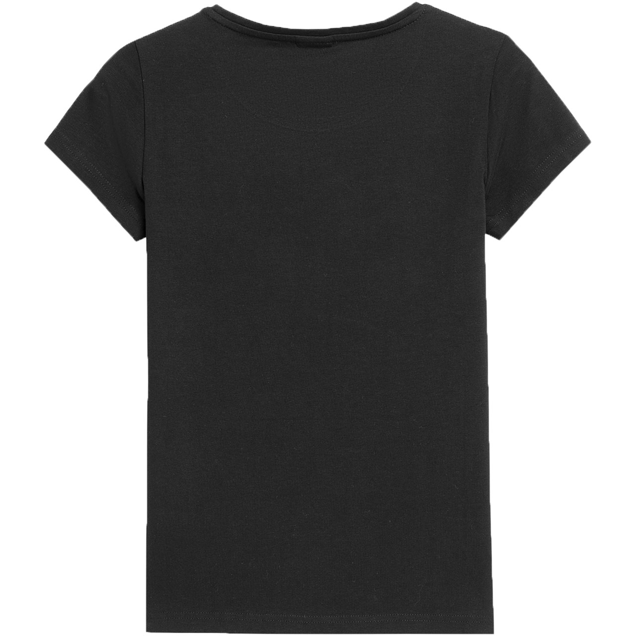 Koszulka damska 4F F0907 głęboka czerń 4FAW23TTSHF0907 – ujęcie 2