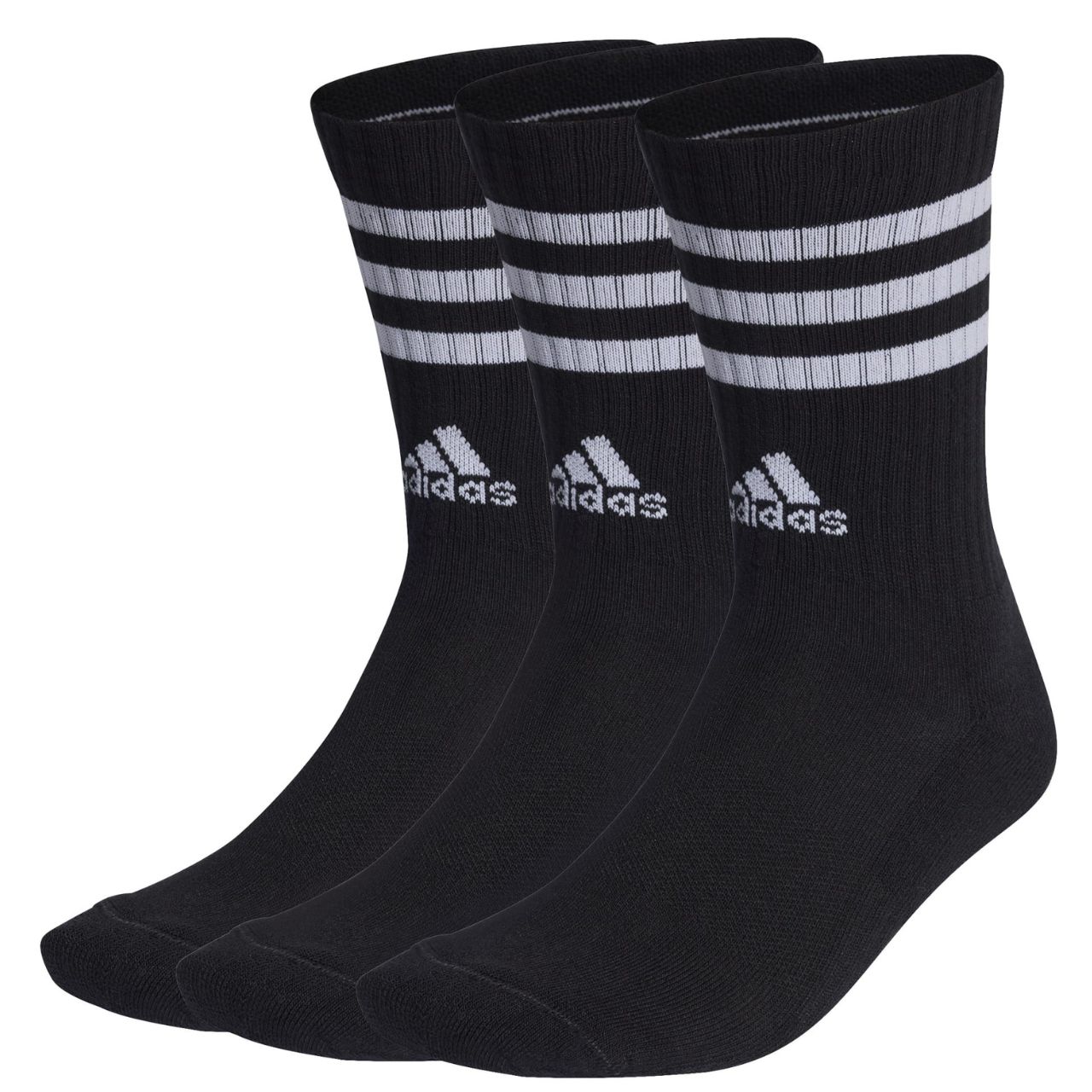 Skarpety adidas 3-Stripes Cushioned Crew Socks 3P czarne