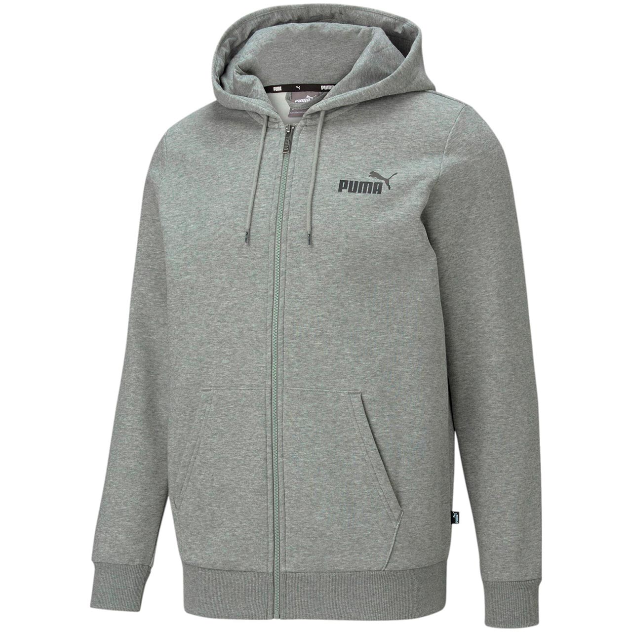 Bluza męska Puma ESS Small Logo FZ Hoodie FL szary