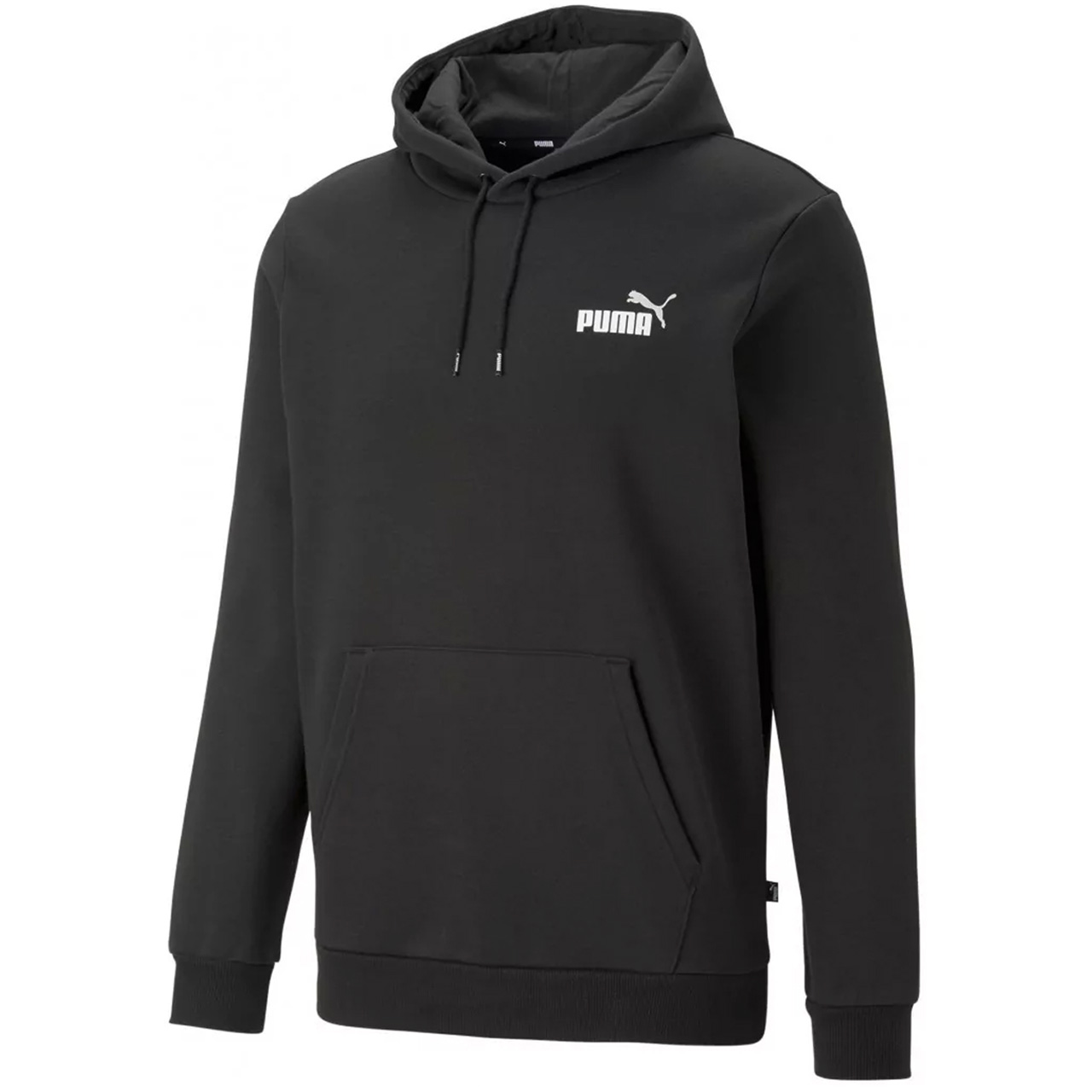 Bluza męska Puma ESS+ 2 Col Small Logo Hoodie FL czarna