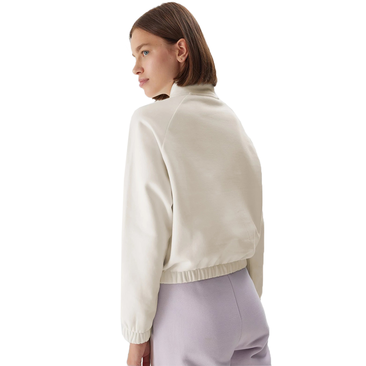 Bluza damska 4F F0718 beżowa 4FAW23TSWSF0718 – ujęcie 5