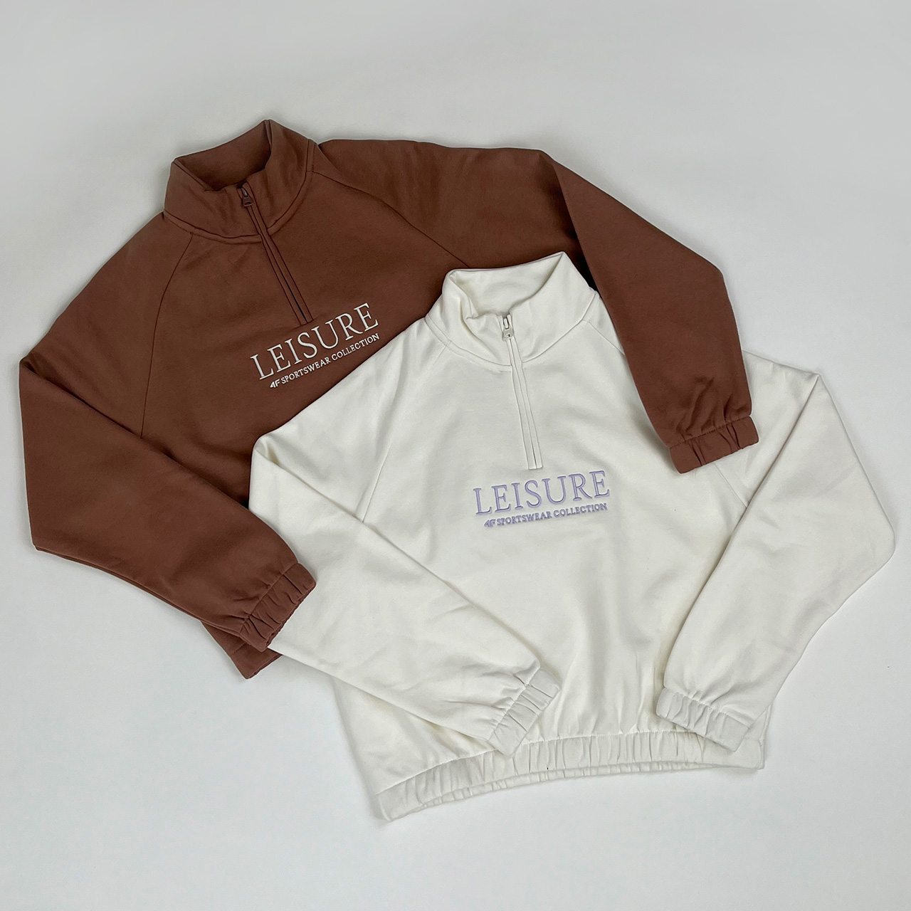 Bluza damska 4F F0718 beżowa 4FAW23TSWSF0718 – ujęcie 7