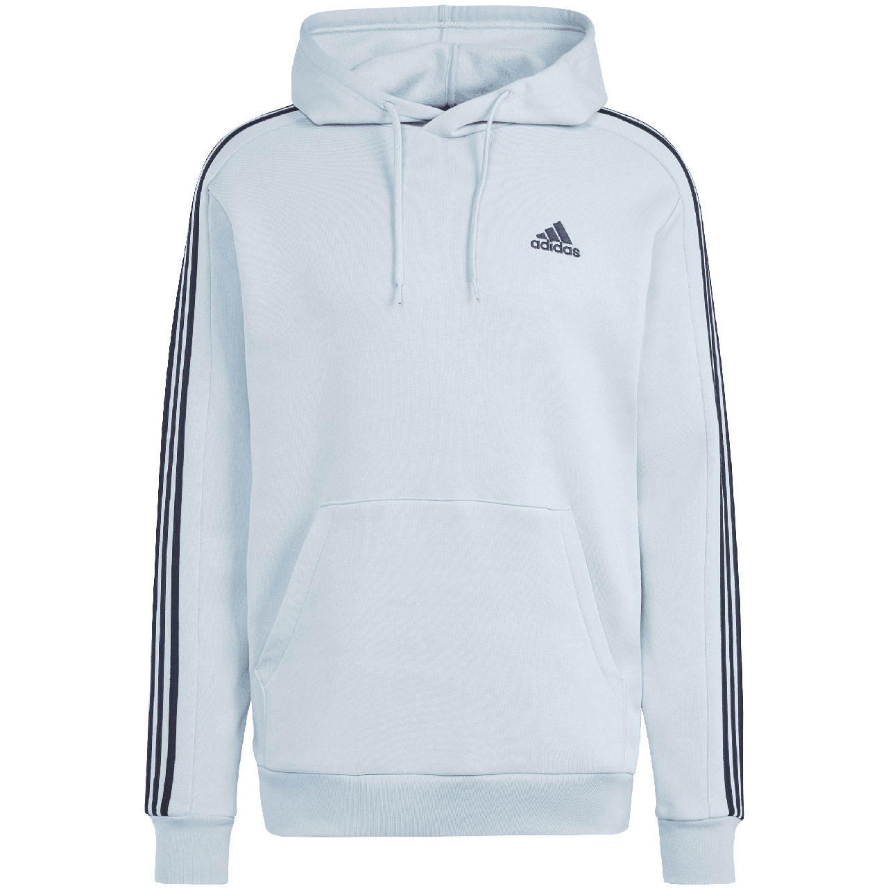 Bluza męska adidas Essentials Fleece 3-Stripes Hoodie niebieska