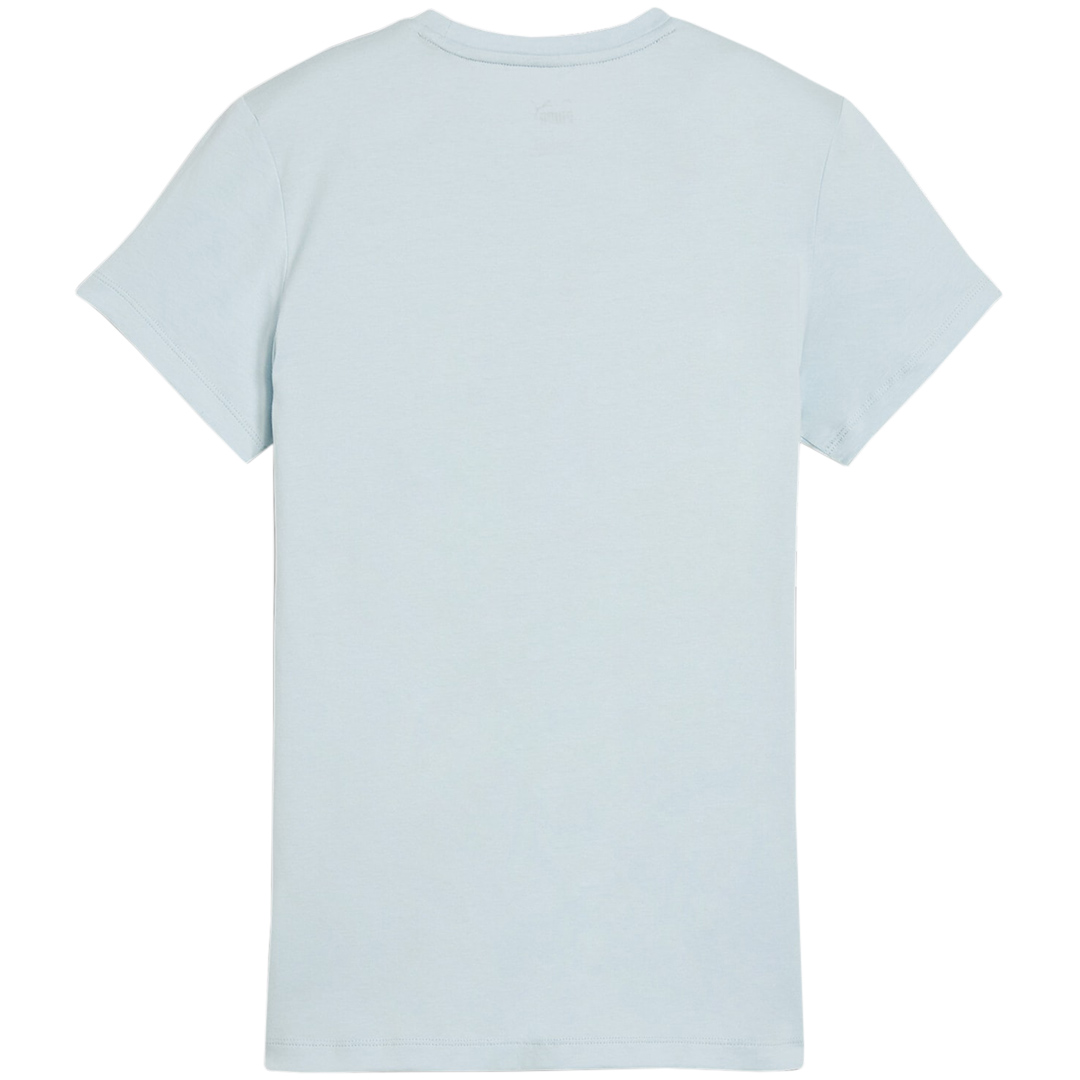 Koszulka damska Puma ESS Logo Tee niebieska – ujęcie 2